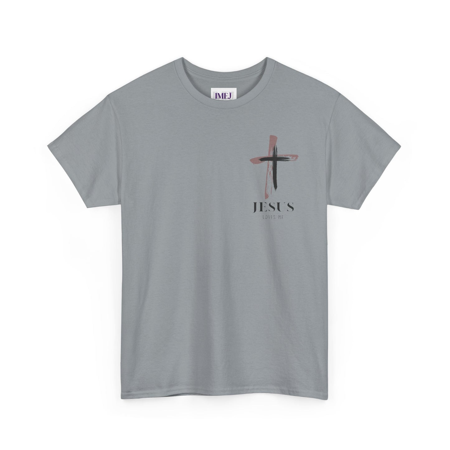 Unisex Heavy Cotton Tee - 'Jesus Loves Me' Faith-Inspired Shirt