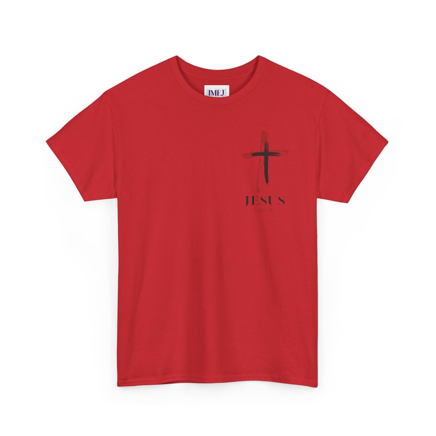 Unisex Heavy Cotton Tee - 'Jesus Loves Me' Faith-Inspired Shirt