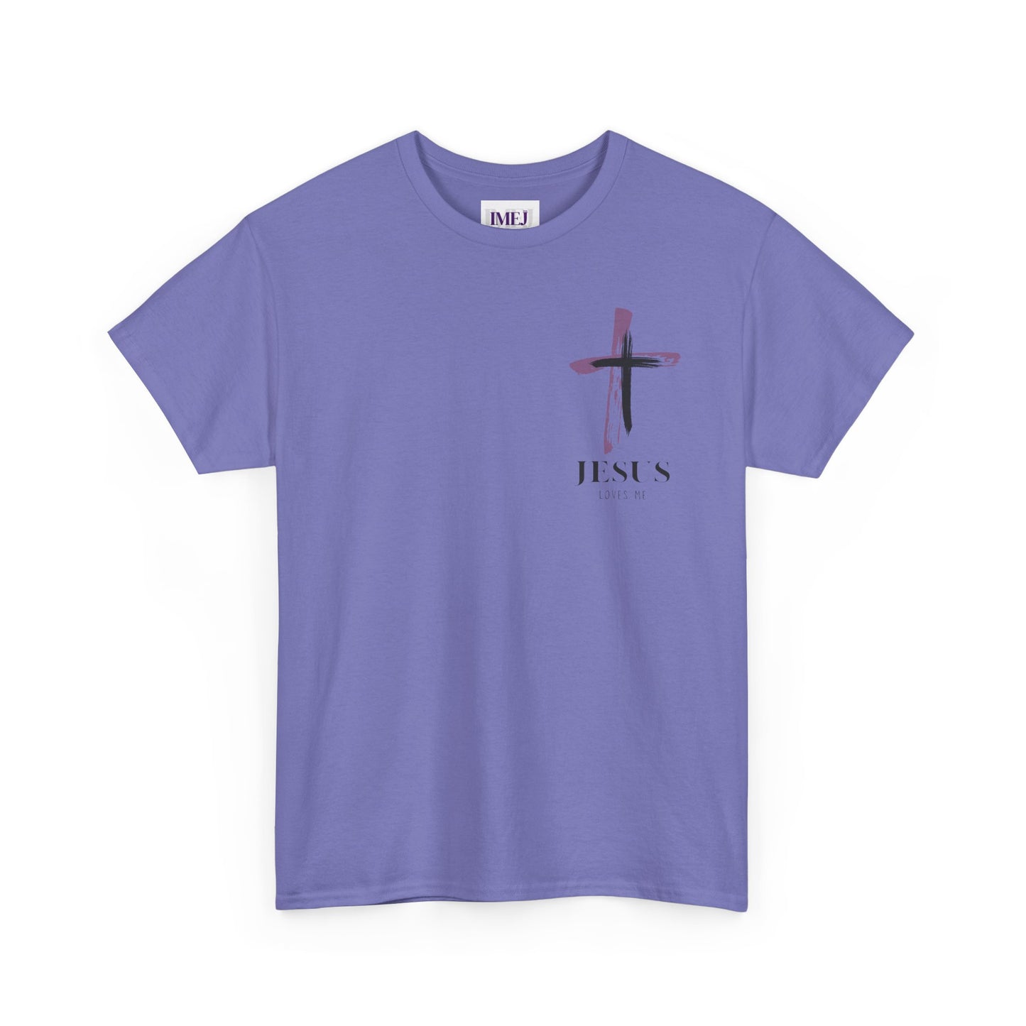Unisex Heavy Cotton Tee - 'Jesus Loves Me' Faith-Inspired Shirt