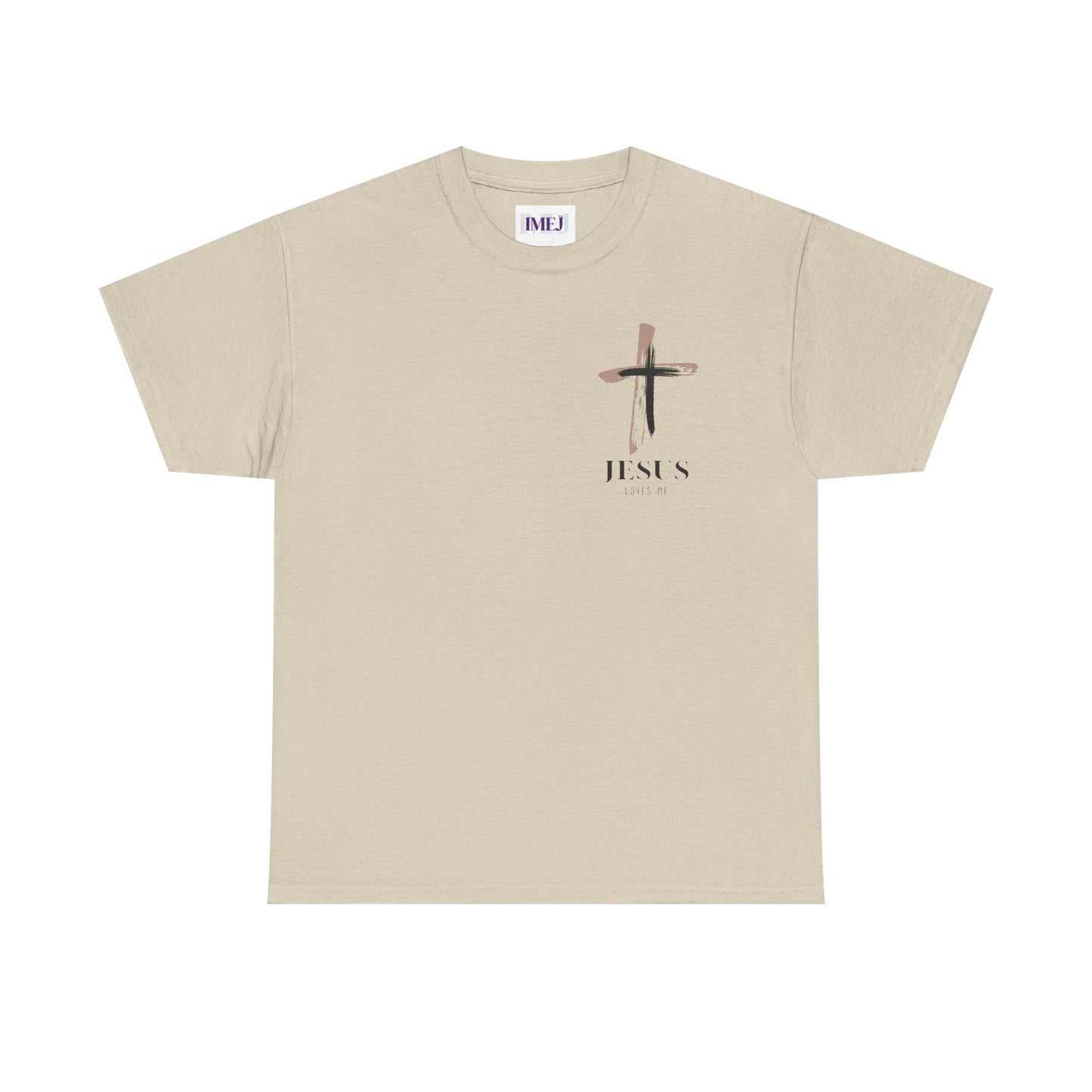 Unisex Heavy Cotton Tee - 'Jesus Loves Me' Faith-Inspired Shirt