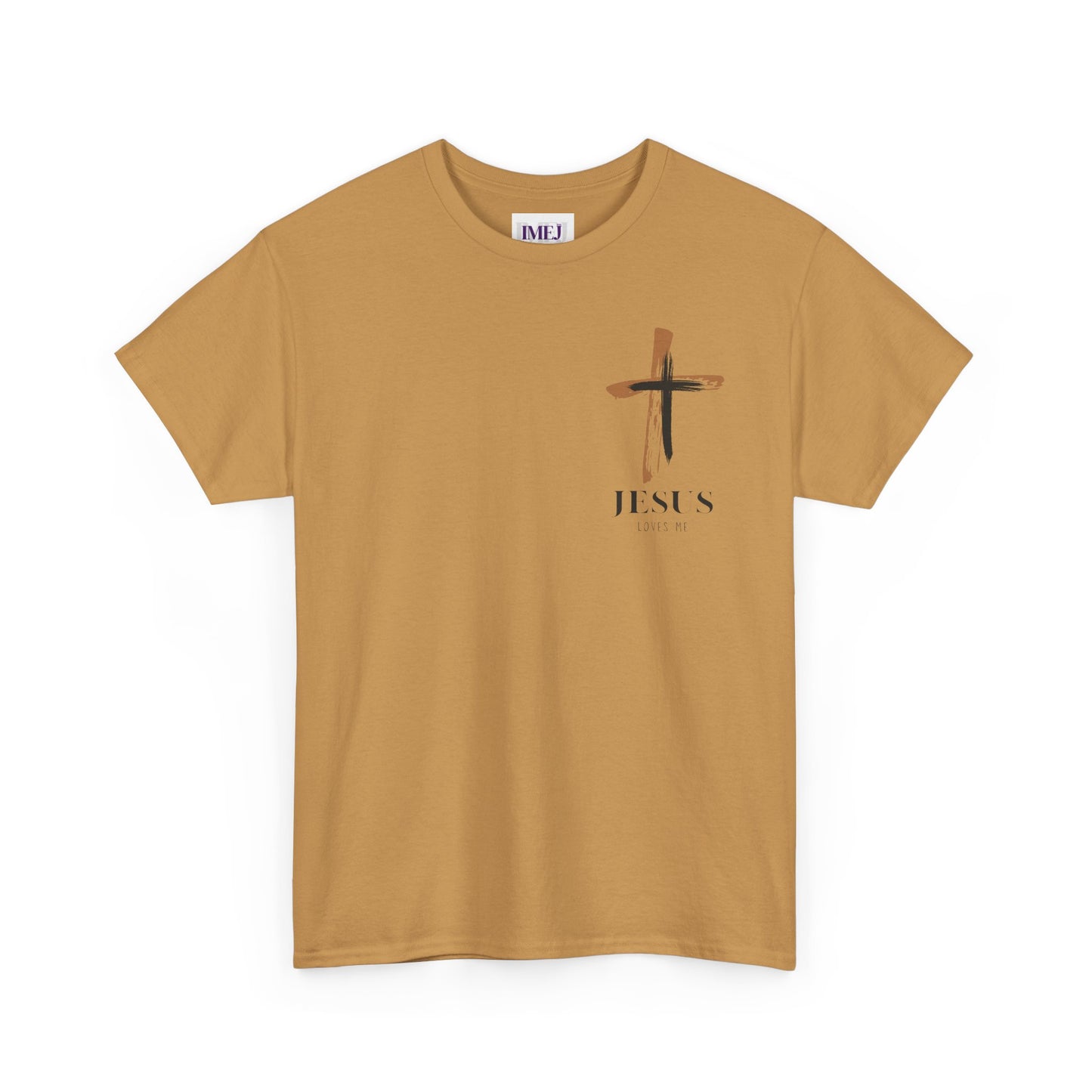 Unisex Heavy Cotton Tee - 'Jesus Loves Me' Faith-Inspired Shirt