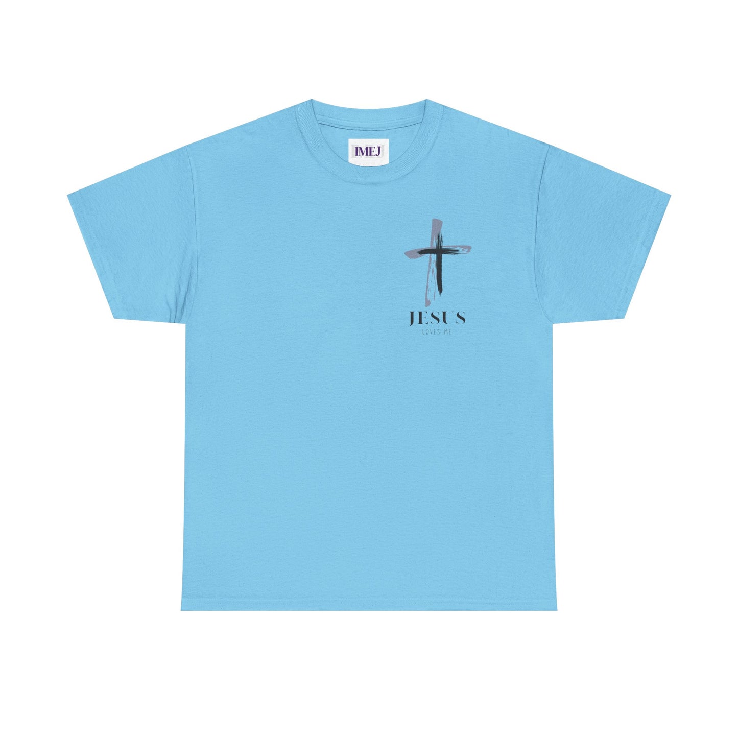 Unisex Heavy Cotton Tee - 'Jesus Loves Me' Faith-Inspired Shirt