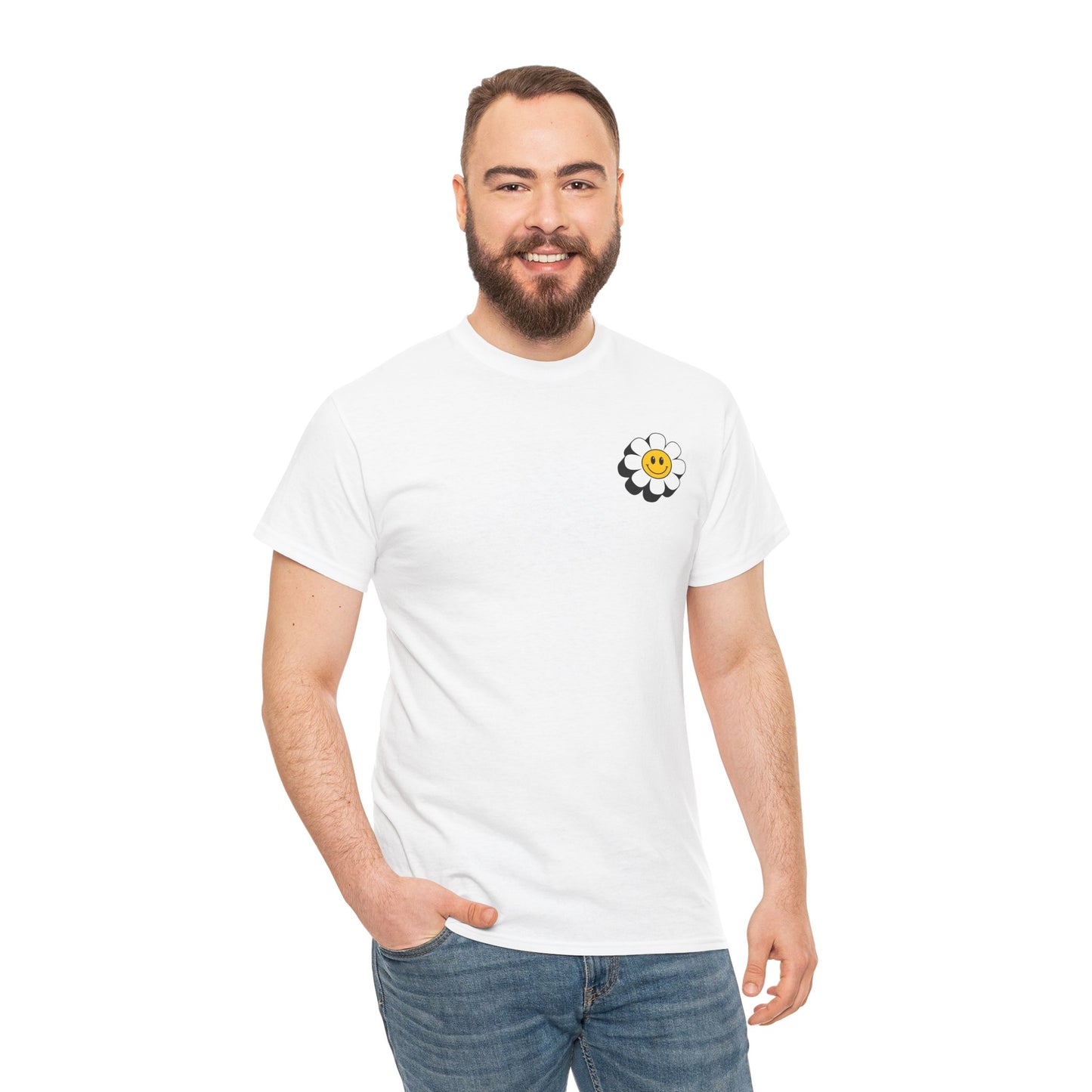 We Love You Graphic Tee | Unisex Cotton T-Shirt | Cute Floral Gift | Positive Vibes, Self-Love, Friendship, Feel-Good Apparel