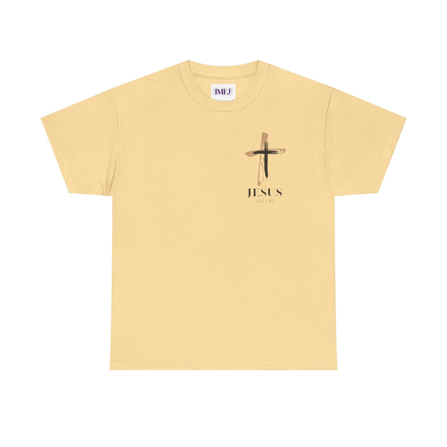 Unisex Heavy Cotton Tee - 'Jesus Loves Me' Faith-Inspired Shirt