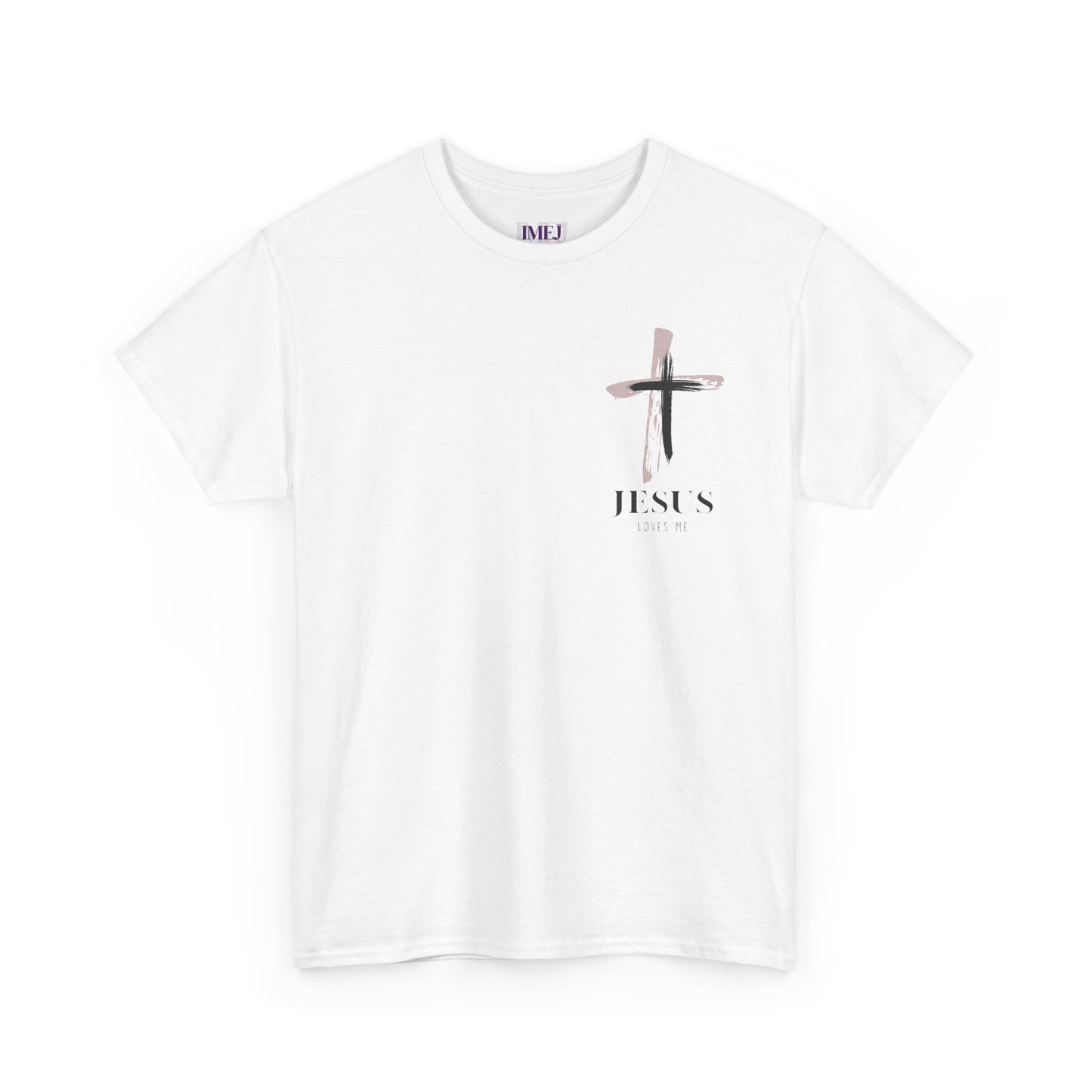 Unisex Heavy Cotton Tee - 'Jesus Loves Me' Faith-Inspired Shirt