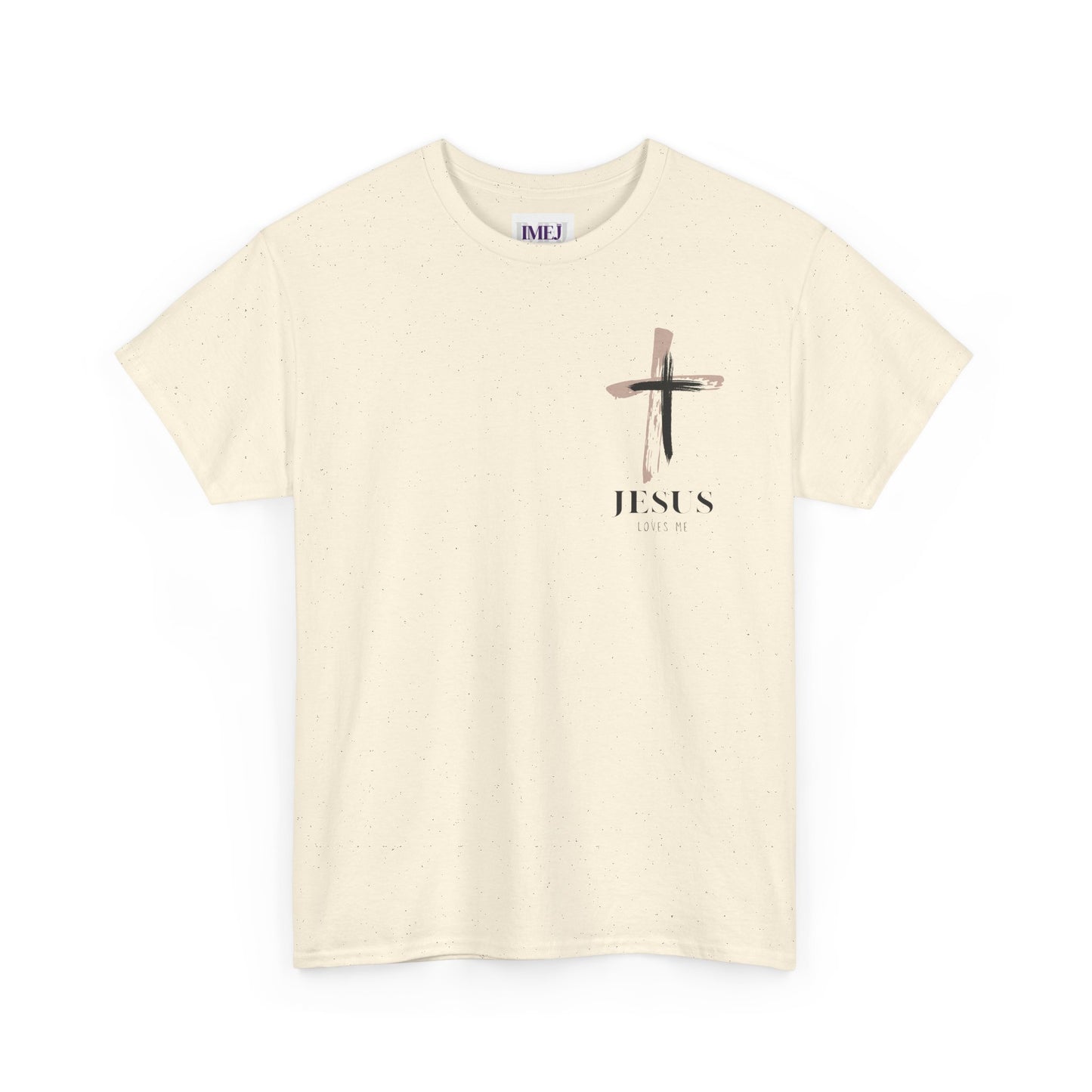 Unisex Heavy Cotton Tee - 'Jesus Loves Me' Faith-Inspired Shirt