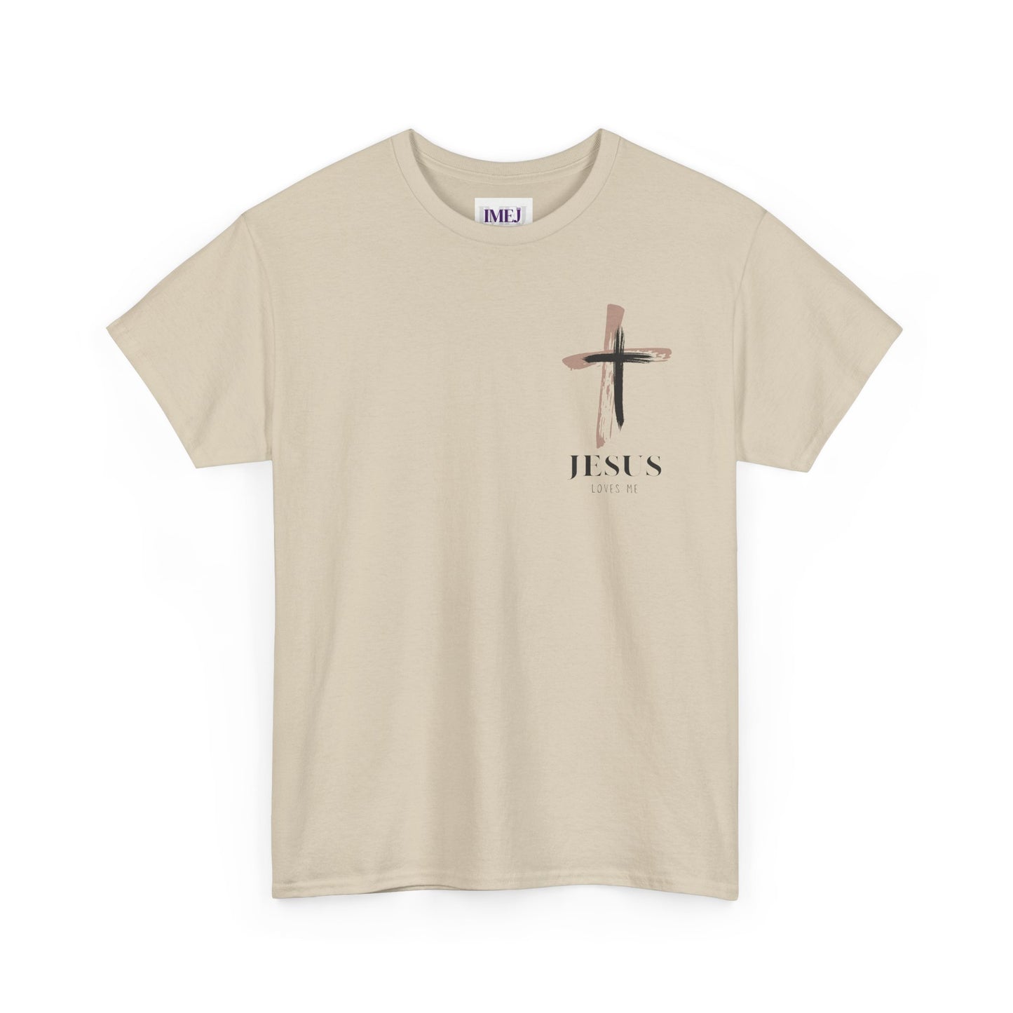 Unisex Heavy Cotton Tee - 'Jesus Loves Me' Faith-Inspired Shirt