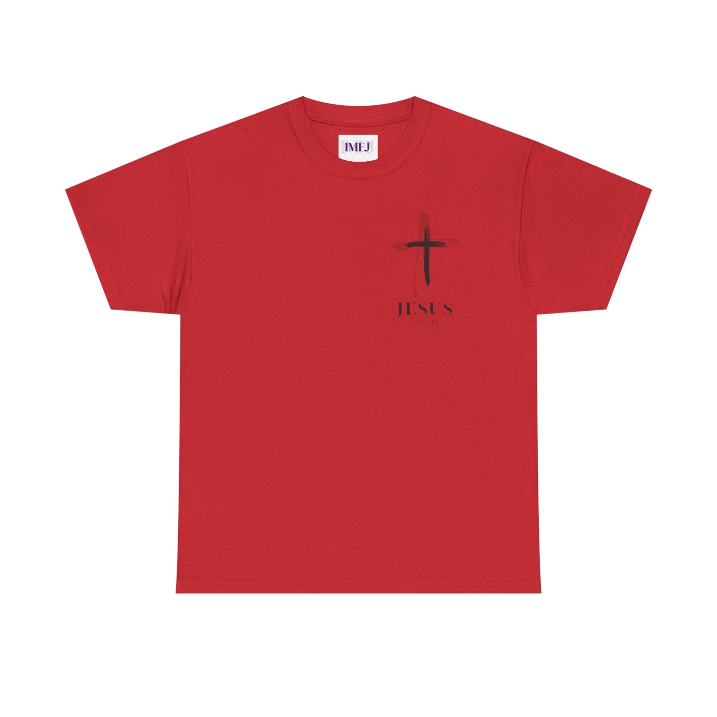 Unisex Heavy Cotton Tee - 'Jesus Loves Me' Faith-Inspired Shirt