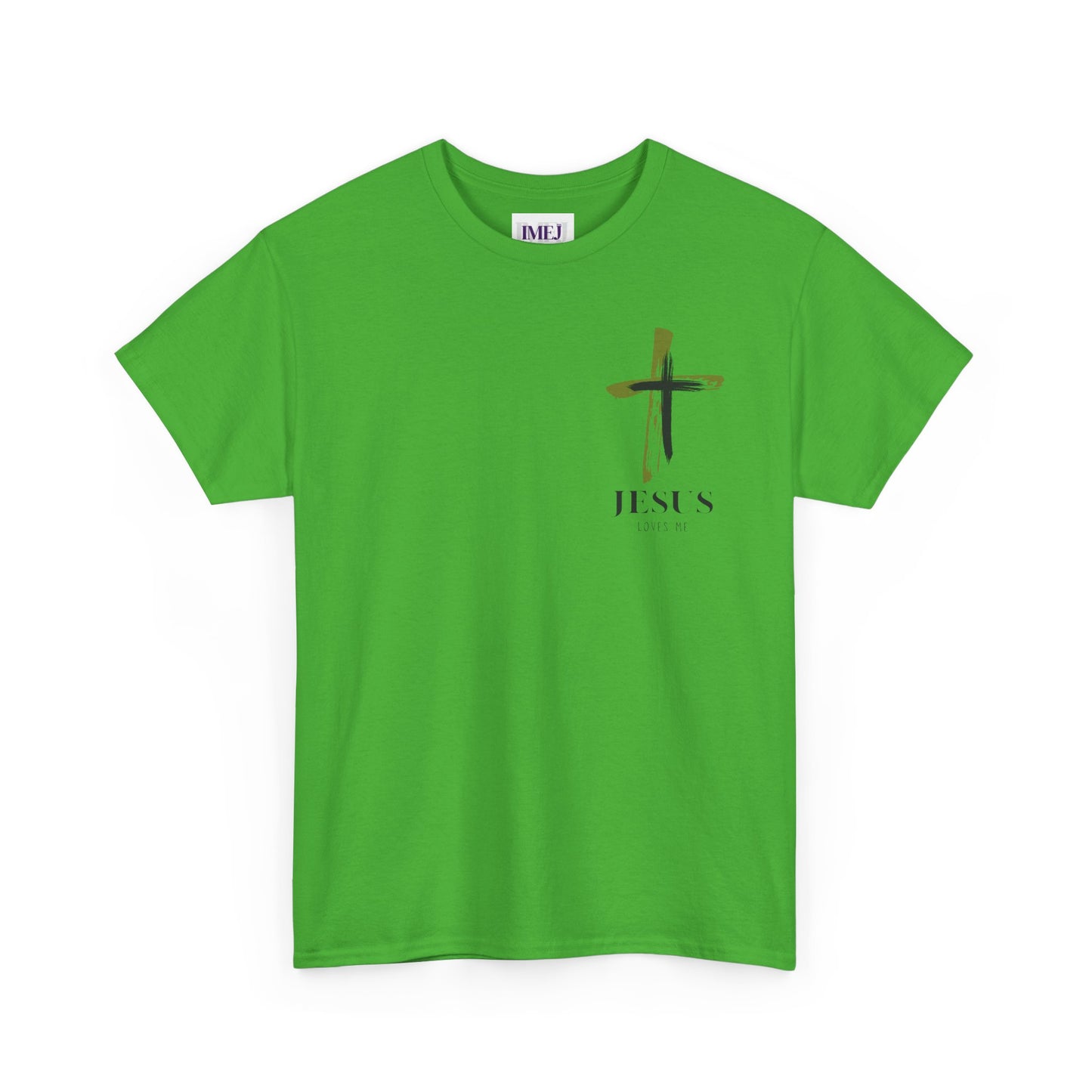 Unisex Heavy Cotton Tee - 'Jesus Loves Me' Faith-Inspired Shirt
