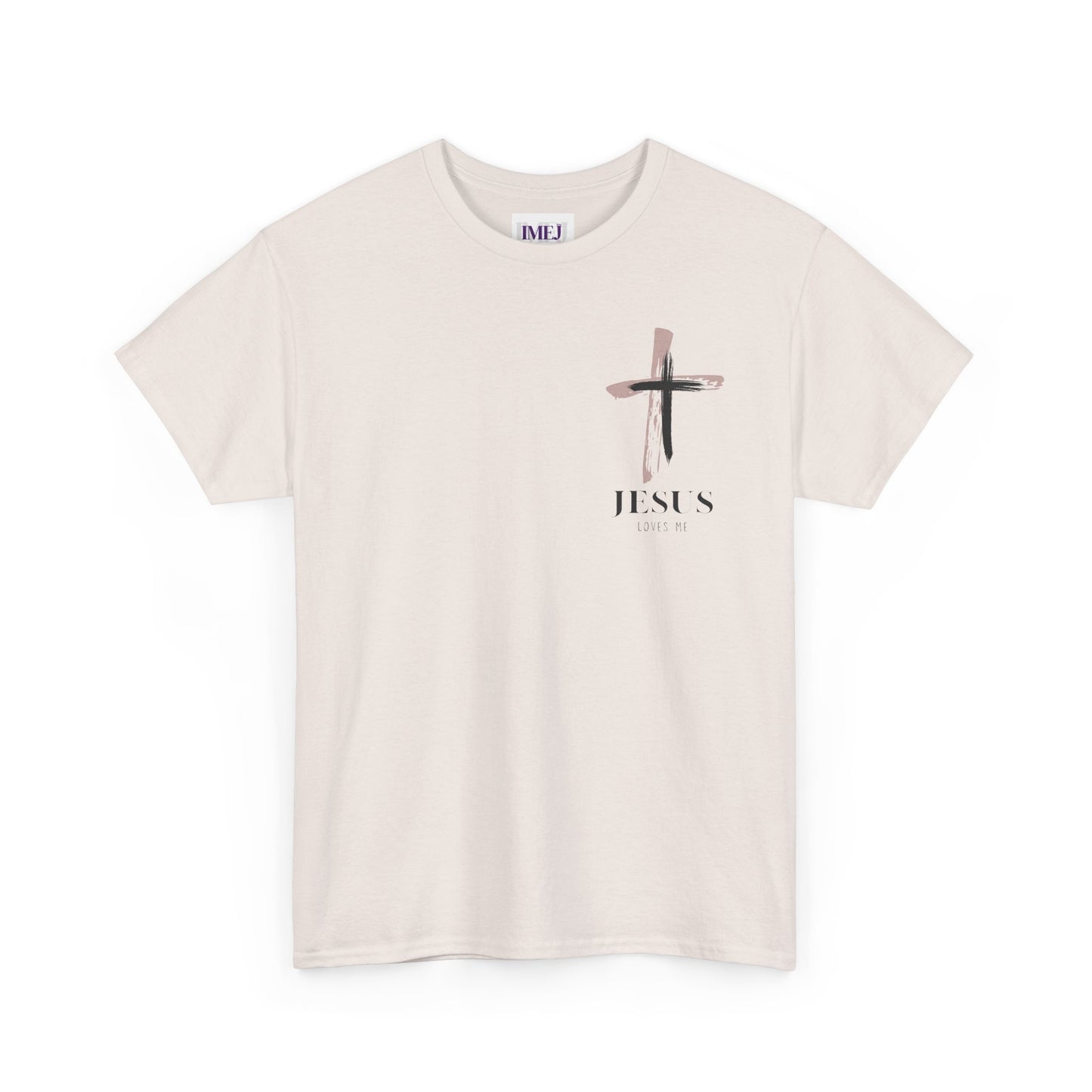 Unisex Heavy Cotton Tee - 'Jesus Loves Me' Faith-Inspired Shirt