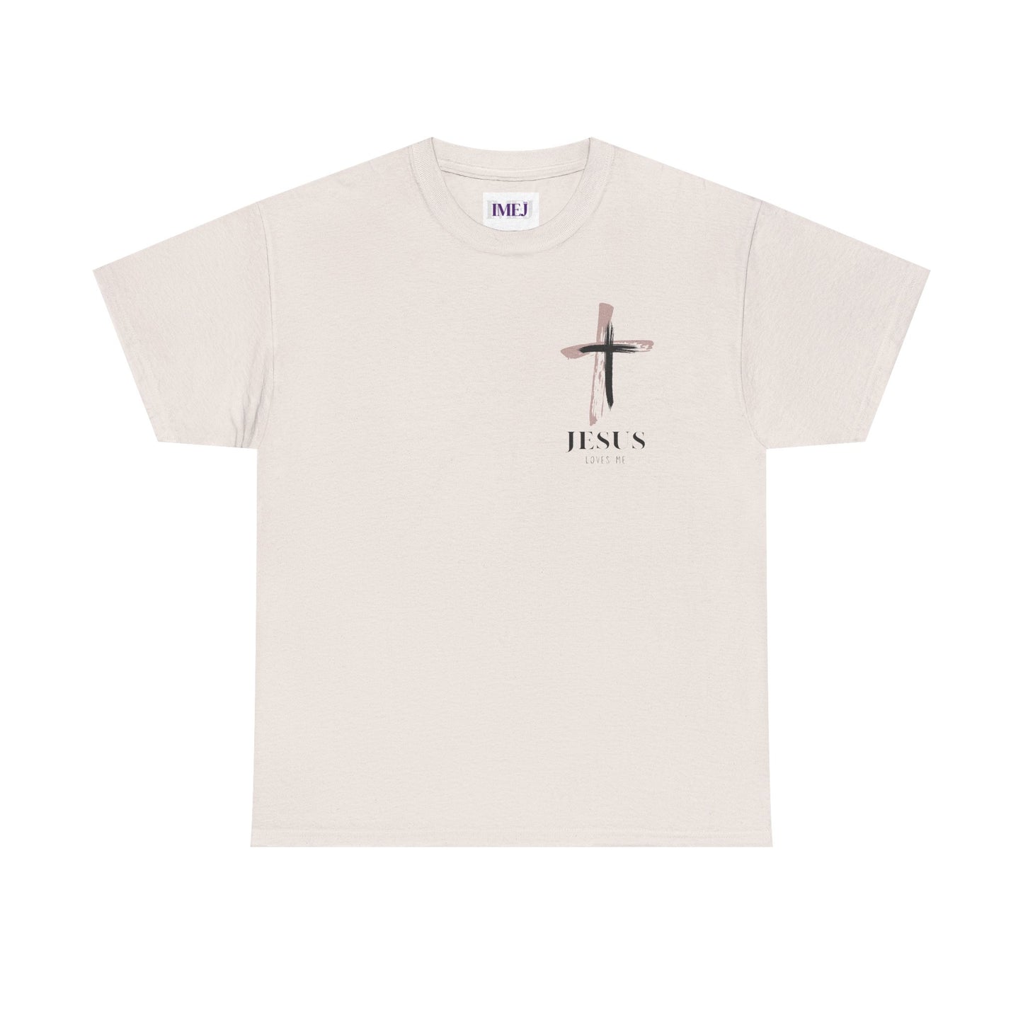 Unisex Heavy Cotton Tee - 'Jesus Loves Me' Faith-Inspired Shirt