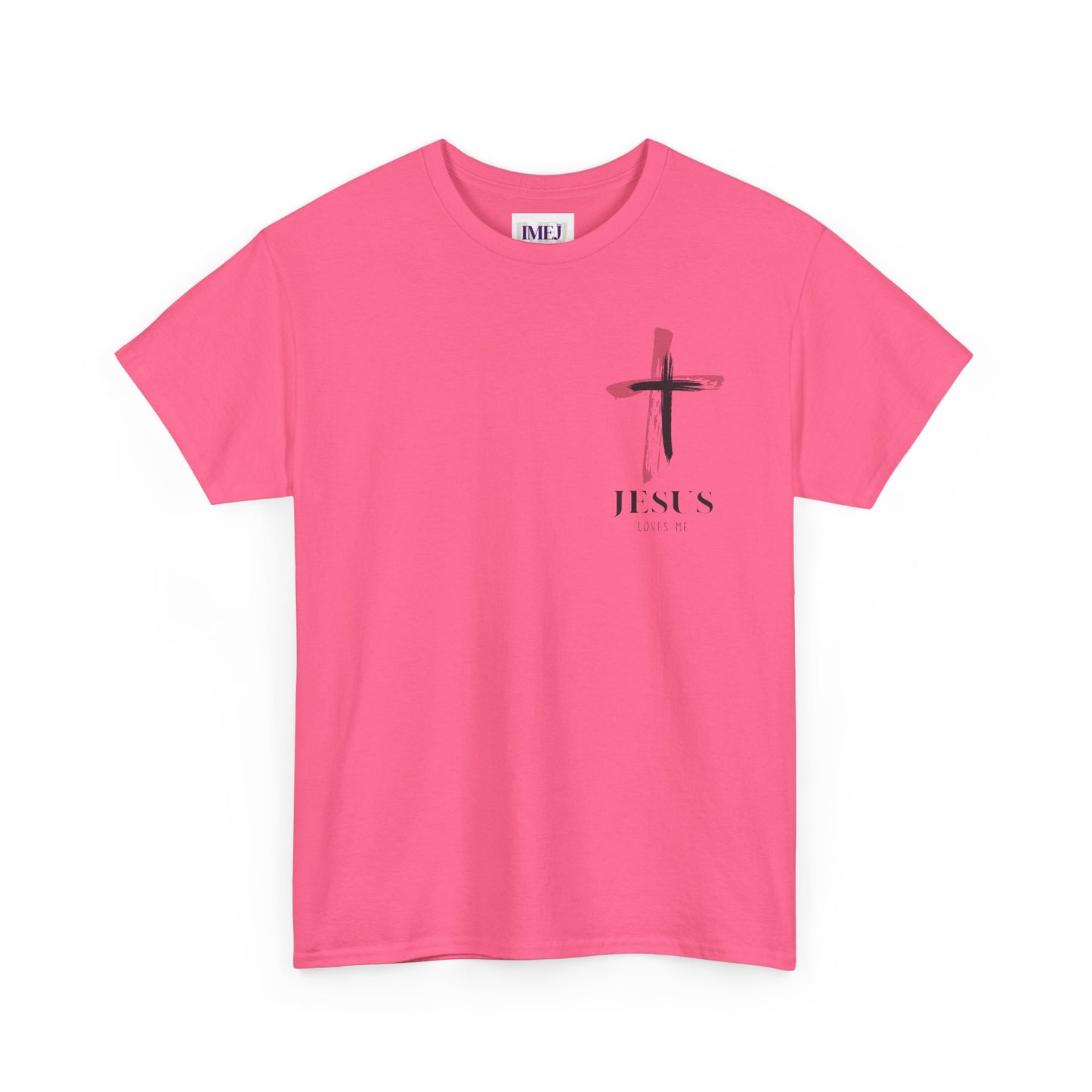 Unisex Heavy Cotton Tee - 'Jesus Loves Me' Faith-Inspired Shirt