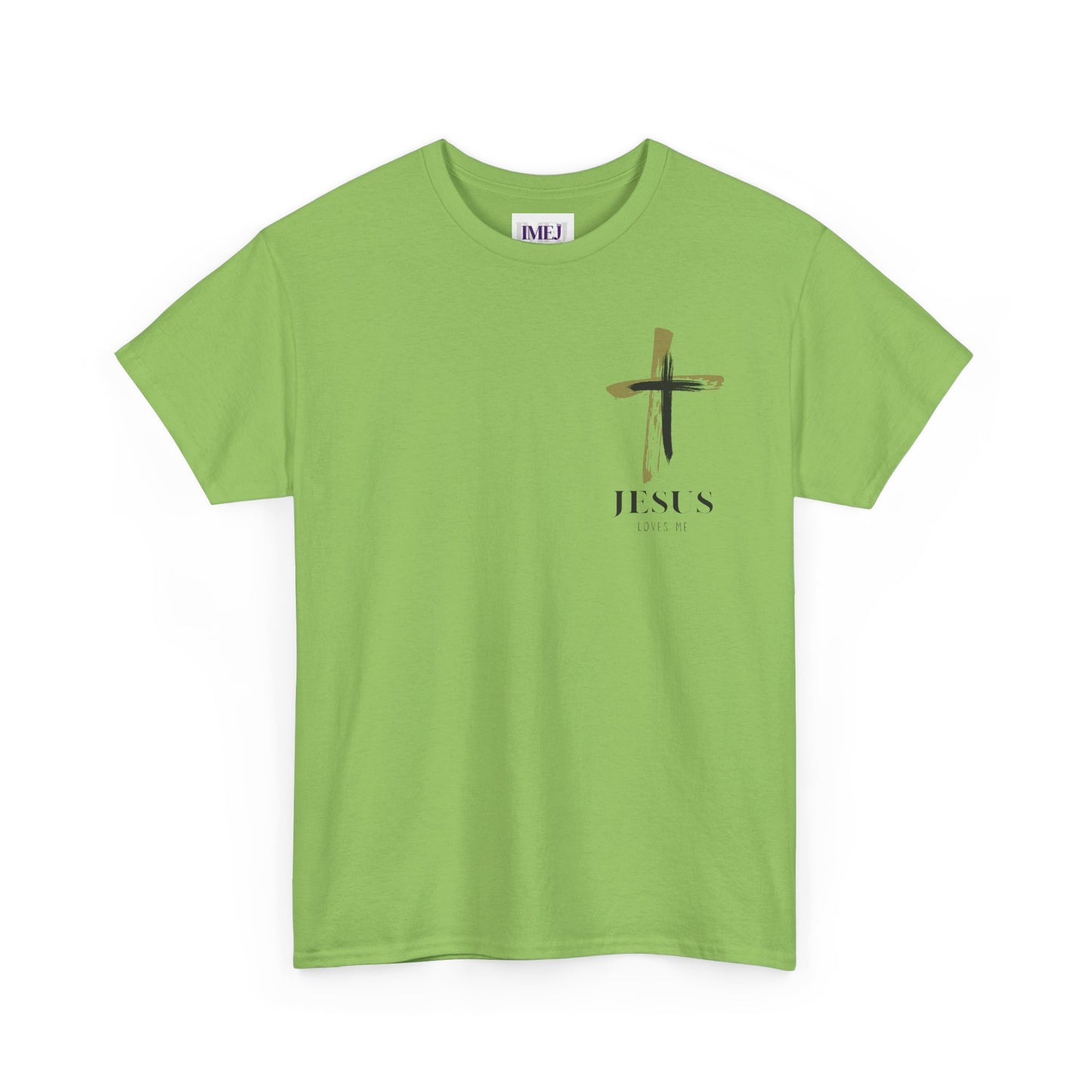 Unisex Heavy Cotton Tee - 'Jesus Loves Me' Faith-Inspired Shirt