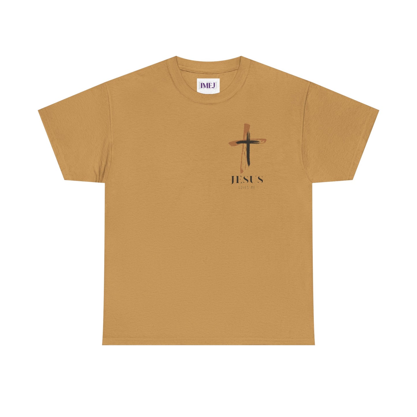 Unisex Heavy Cotton Tee - 'Jesus Loves Me' Faith-Inspired Shirt