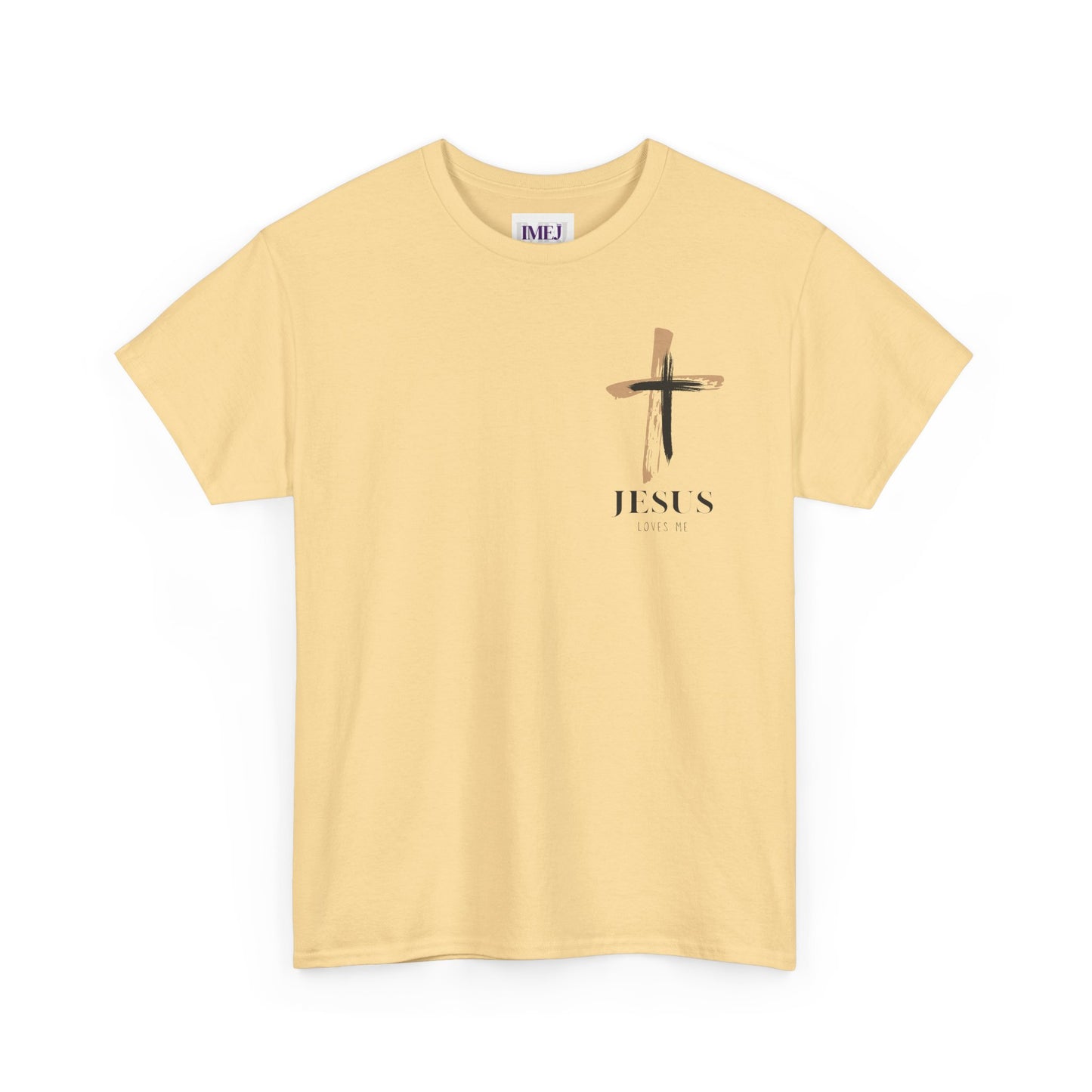 Unisex Heavy Cotton Tee - 'Jesus Loves Me' Faith-Inspired Shirt