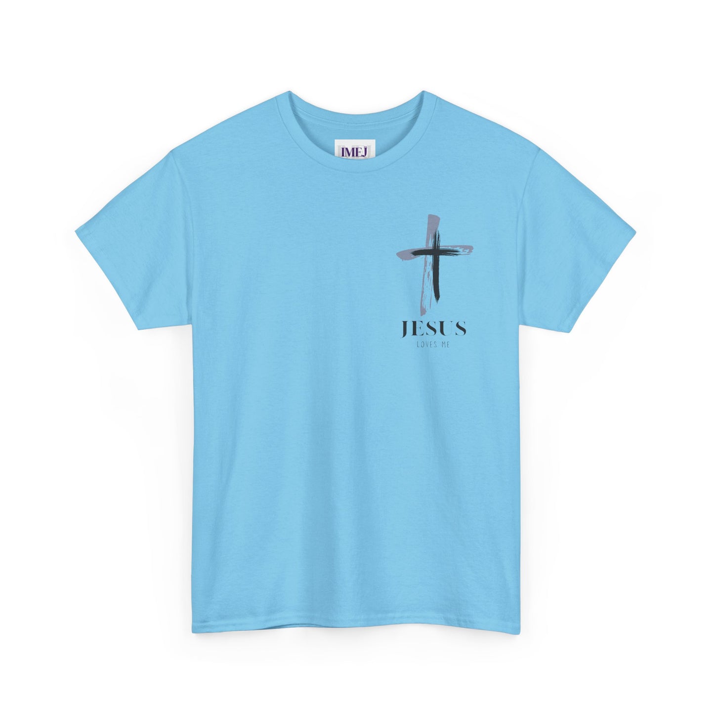 Unisex Heavy Cotton Tee - 'Jesus Loves Me' Faith-Inspired Shirt