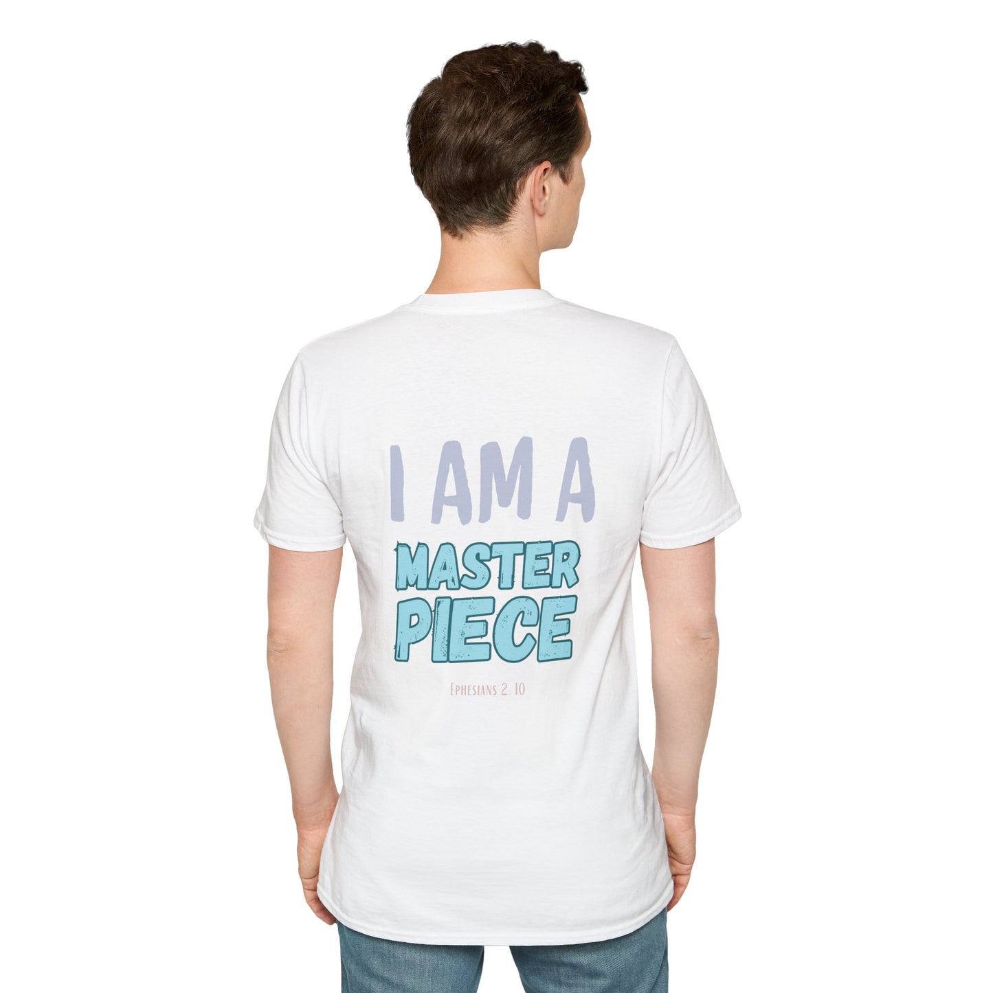 I Am A Masterpiece Unisex Softstyle T-Shirt - Inspirational Quote Tee