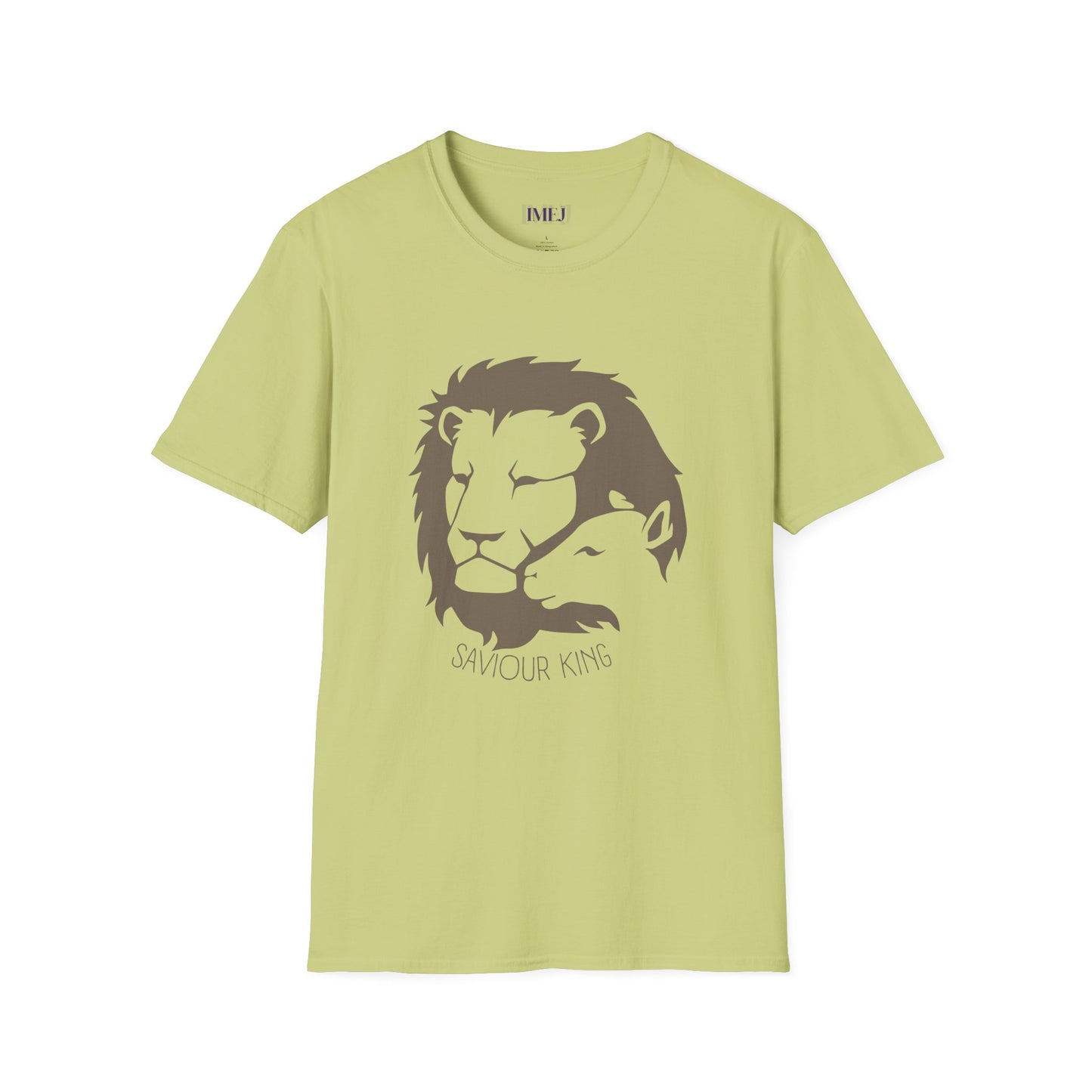 Lion and the Lamb. Unisex Softstyle T-Shirt - Christian Message Tee