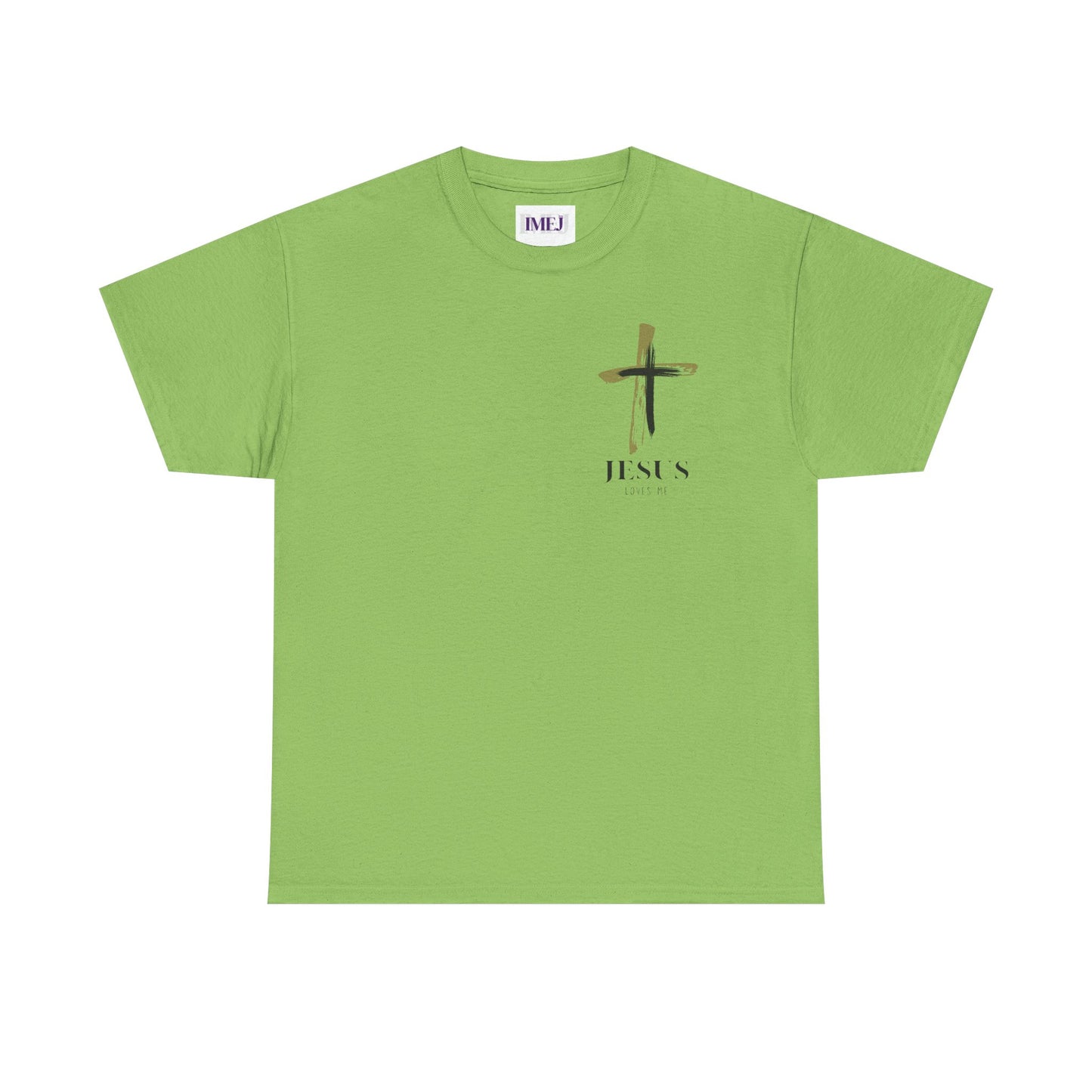 Unisex Heavy Cotton Tee - 'Jesus Loves Me' Faith-Inspired Shirt