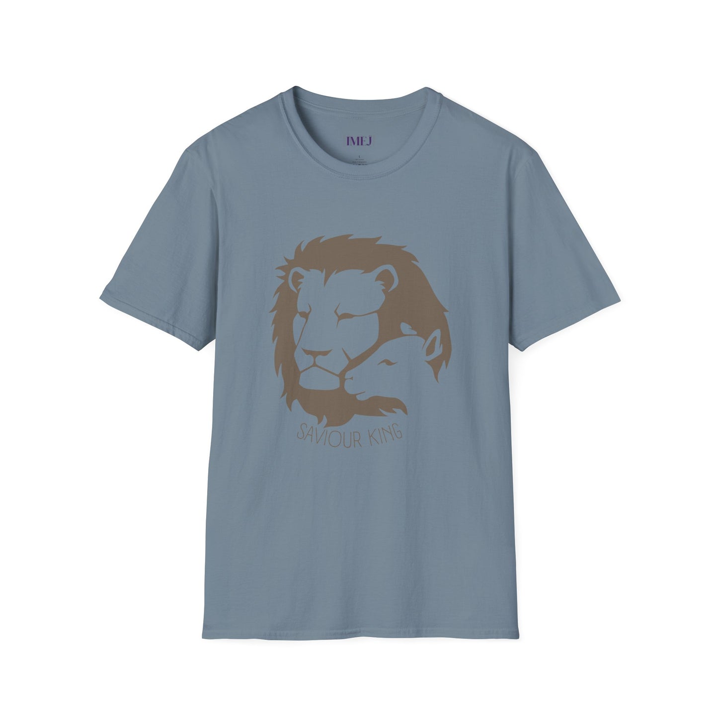 Lion and the Lamb. Unisex Softstyle T-Shirt - Christian Message Tee