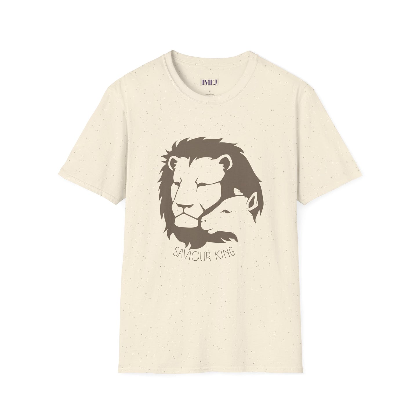 Lion and the Lamb. Unisex Softstyle T-Shirt - Christian Message Tee