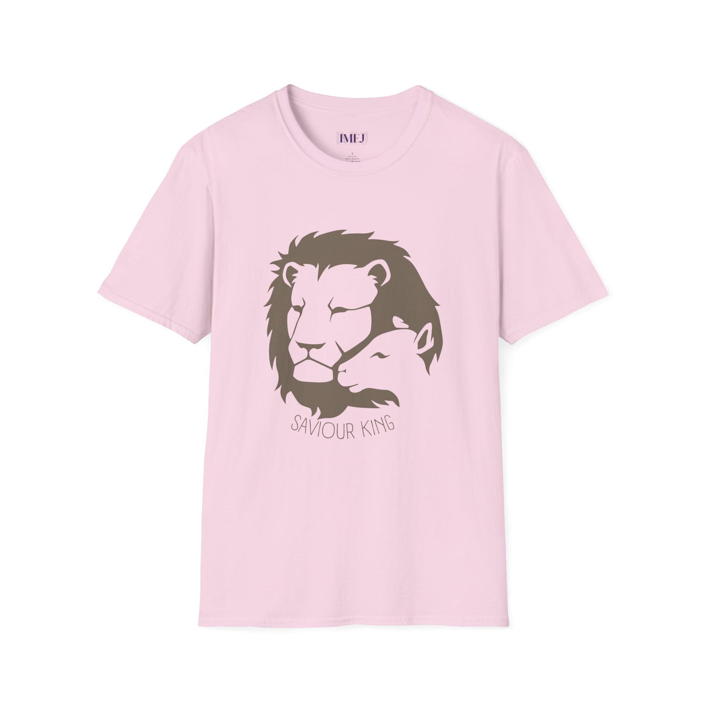 Lion and the Lamb. Unisex Softstyle T-Shirt - Christian Message Tee