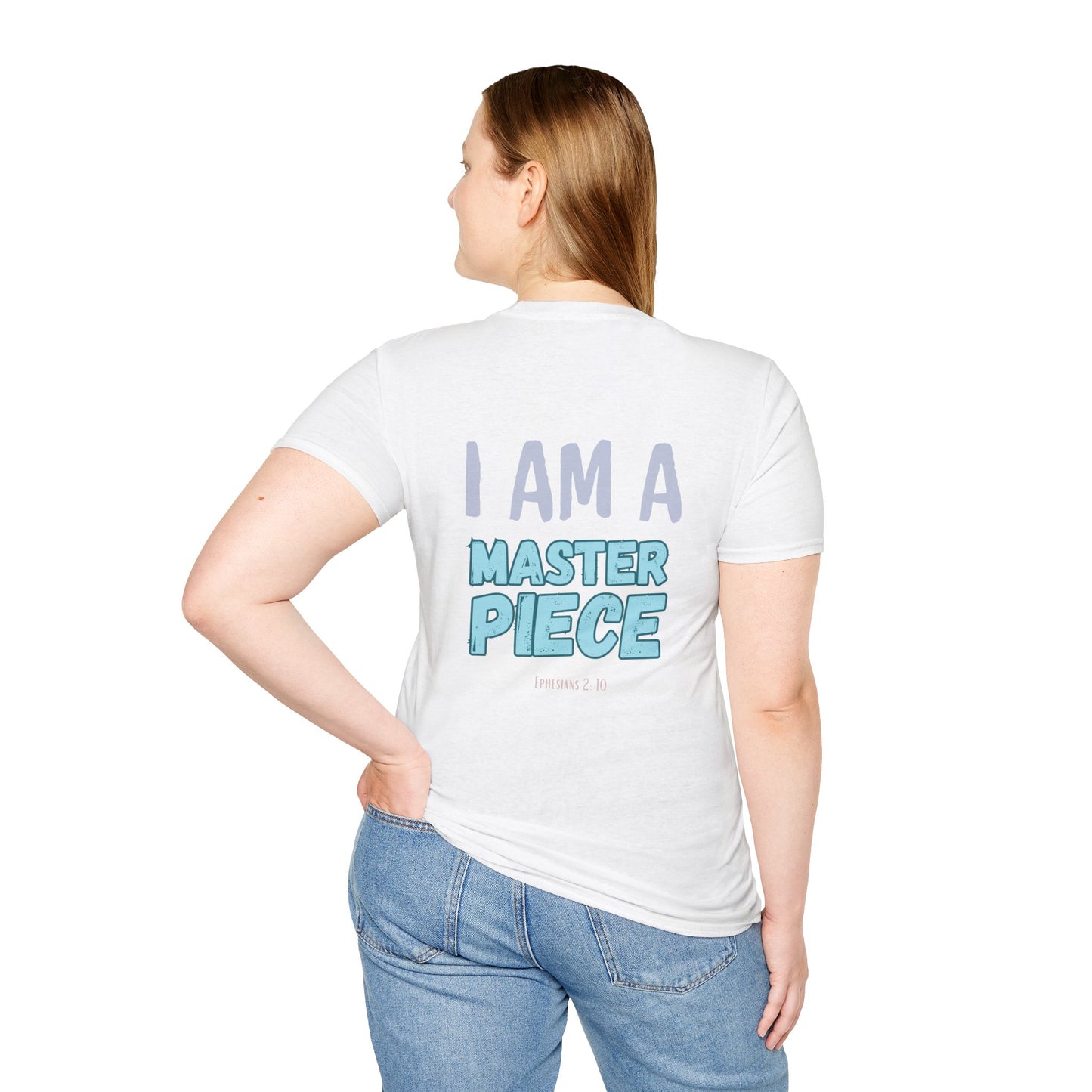 I Am A Masterpiece Unisex Softstyle T-Shirt - Inspirational Quote Tee