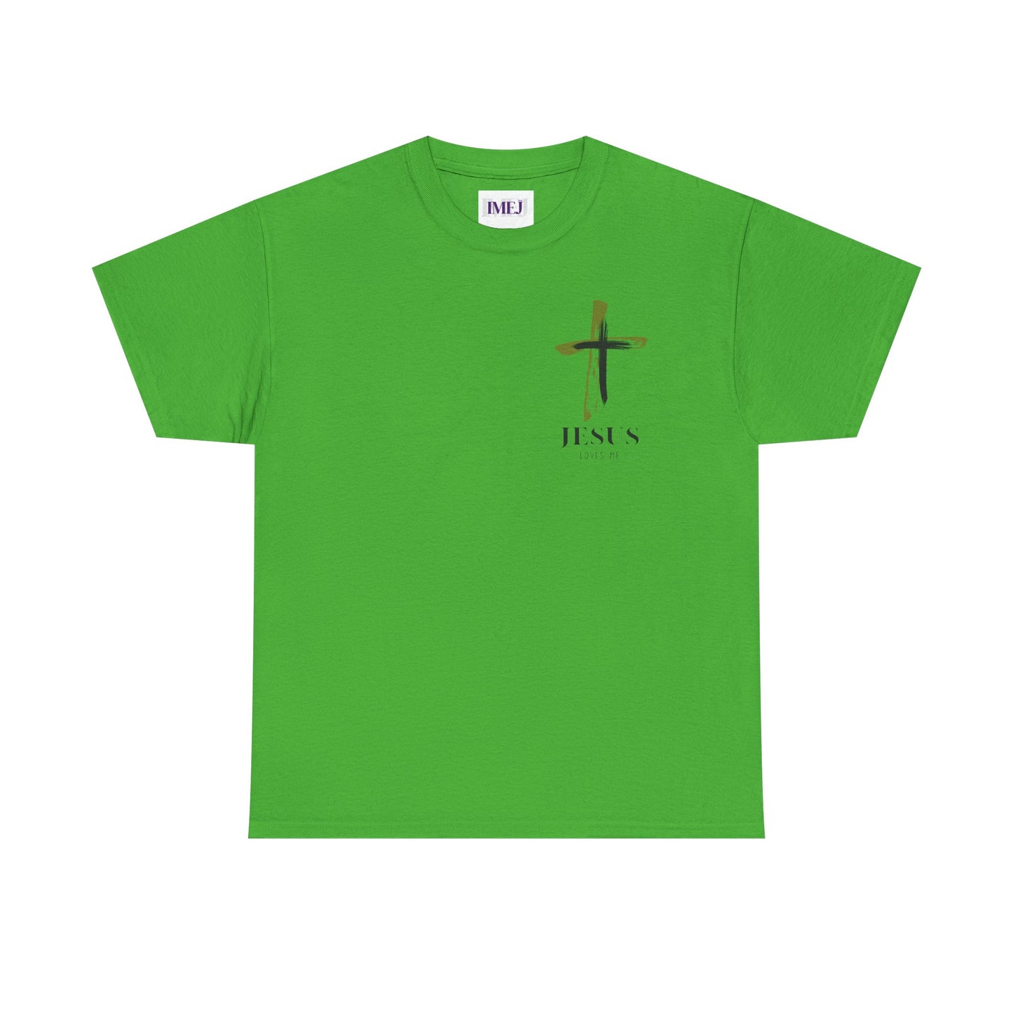 Unisex Heavy Cotton Tee - 'Jesus Loves Me' Faith-Inspired Shirt