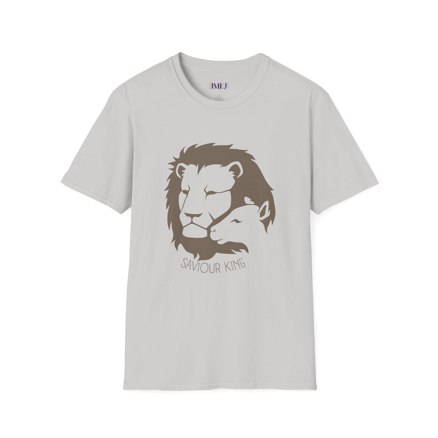 Lion and the Lamb. Unisex Softstyle T-Shirt - Christian Message Tee