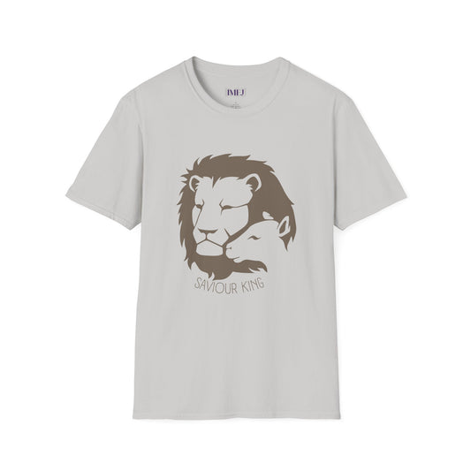 Lion and the Lamb. Unisex Softstyle T-Shirt - Christian Message Tee