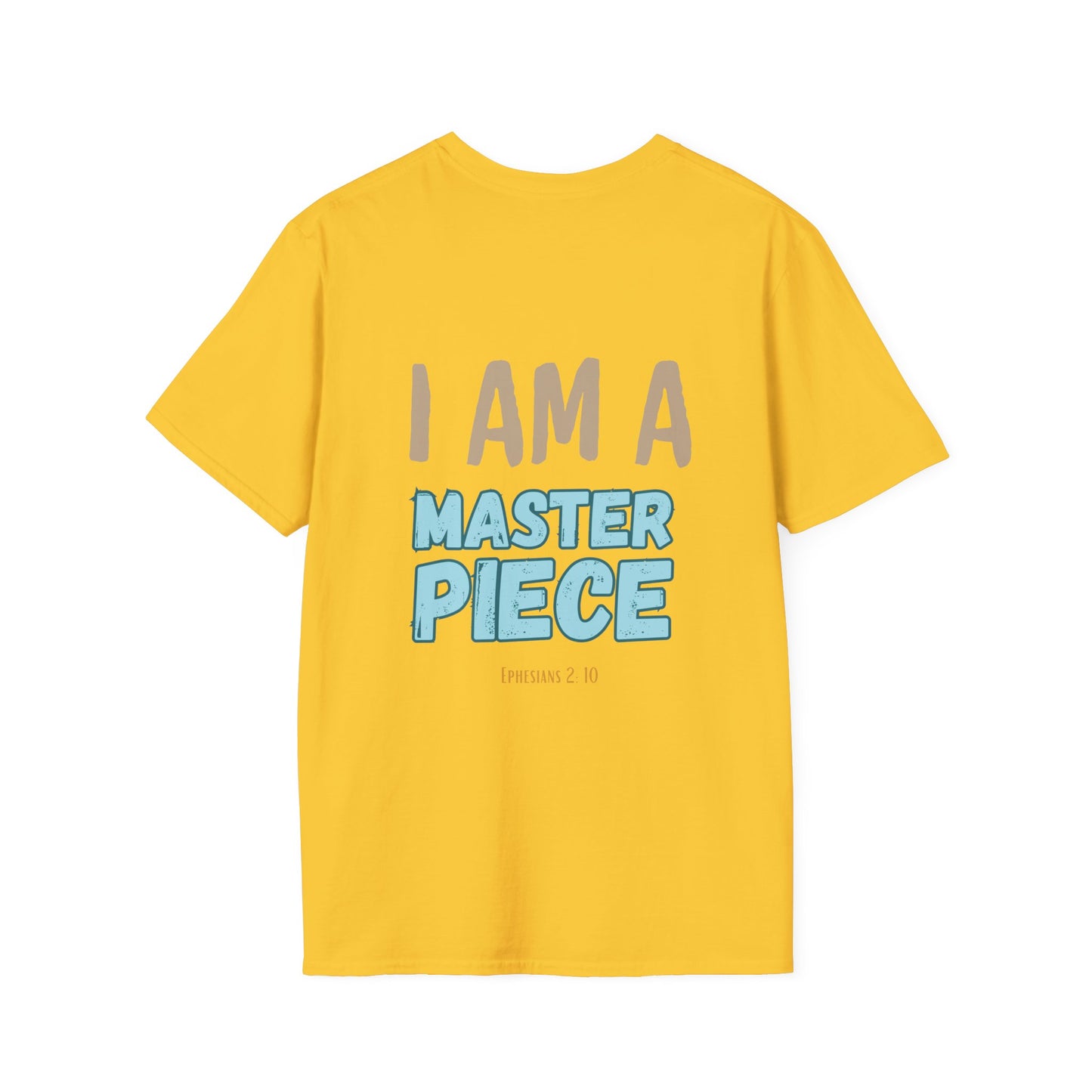 I Am A Masterpiece Unisex Softstyle T-Shirt - Inspirational Quote Tee