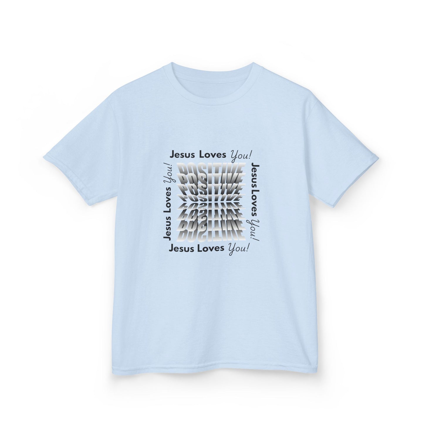 Kids Jesus Loves You Heavy Cotton Tee - Faith-Based Youth T-Shirt