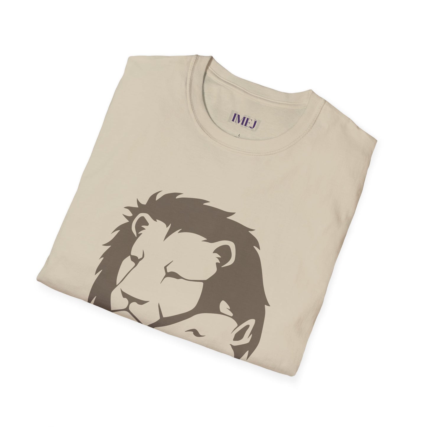 Lion and the Lamb. Unisex Softstyle T-Shirt - Christian Message Tee