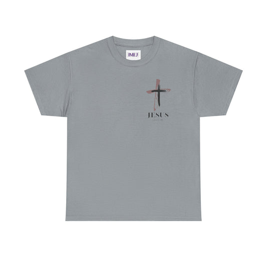 Unisex Heavy Cotton Tee - 'Jesus Loves Me' Faith-Inspired Shirt