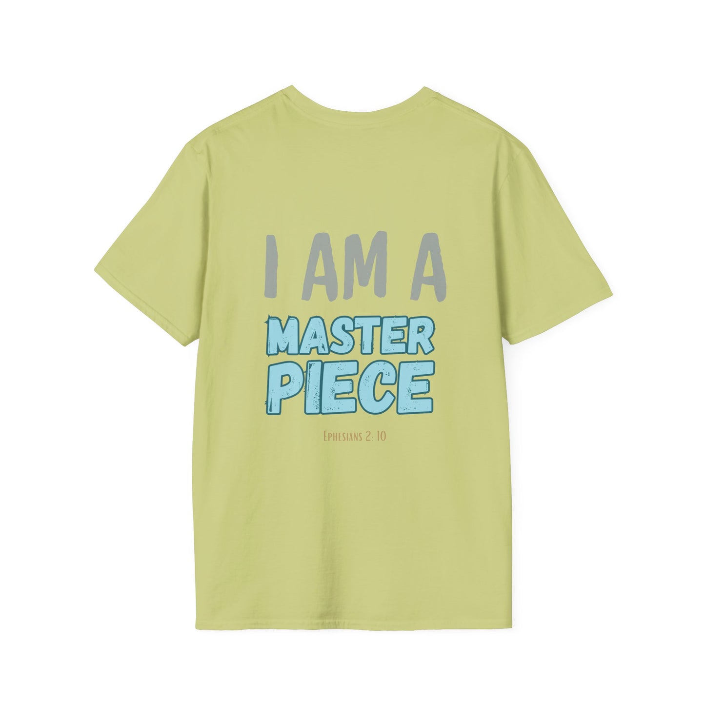 I Am A Masterpiece Unisex Softstyle T-Shirt - Inspirational Quote Tee