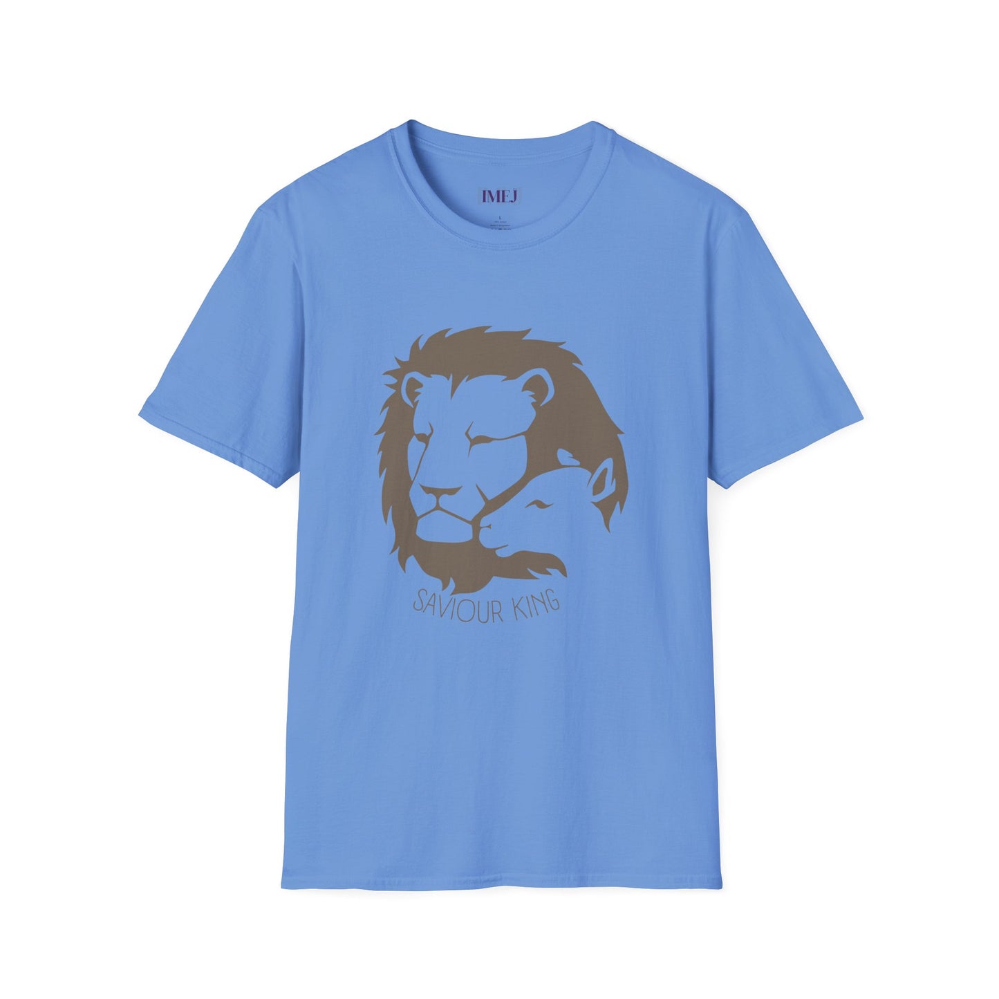 Lion and the Lamb. Unisex Softstyle T-Shirt - Christian Message Tee