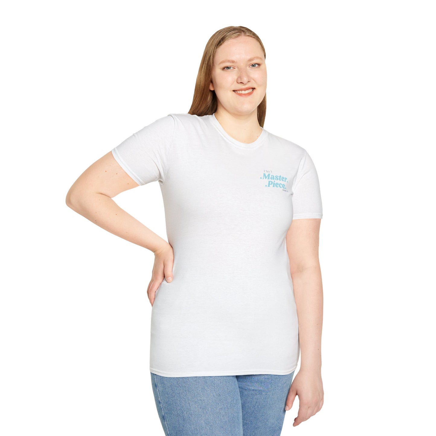 I Am A Masterpiece Unisex Softstyle T-Shirt - Inspirational Quote Tee