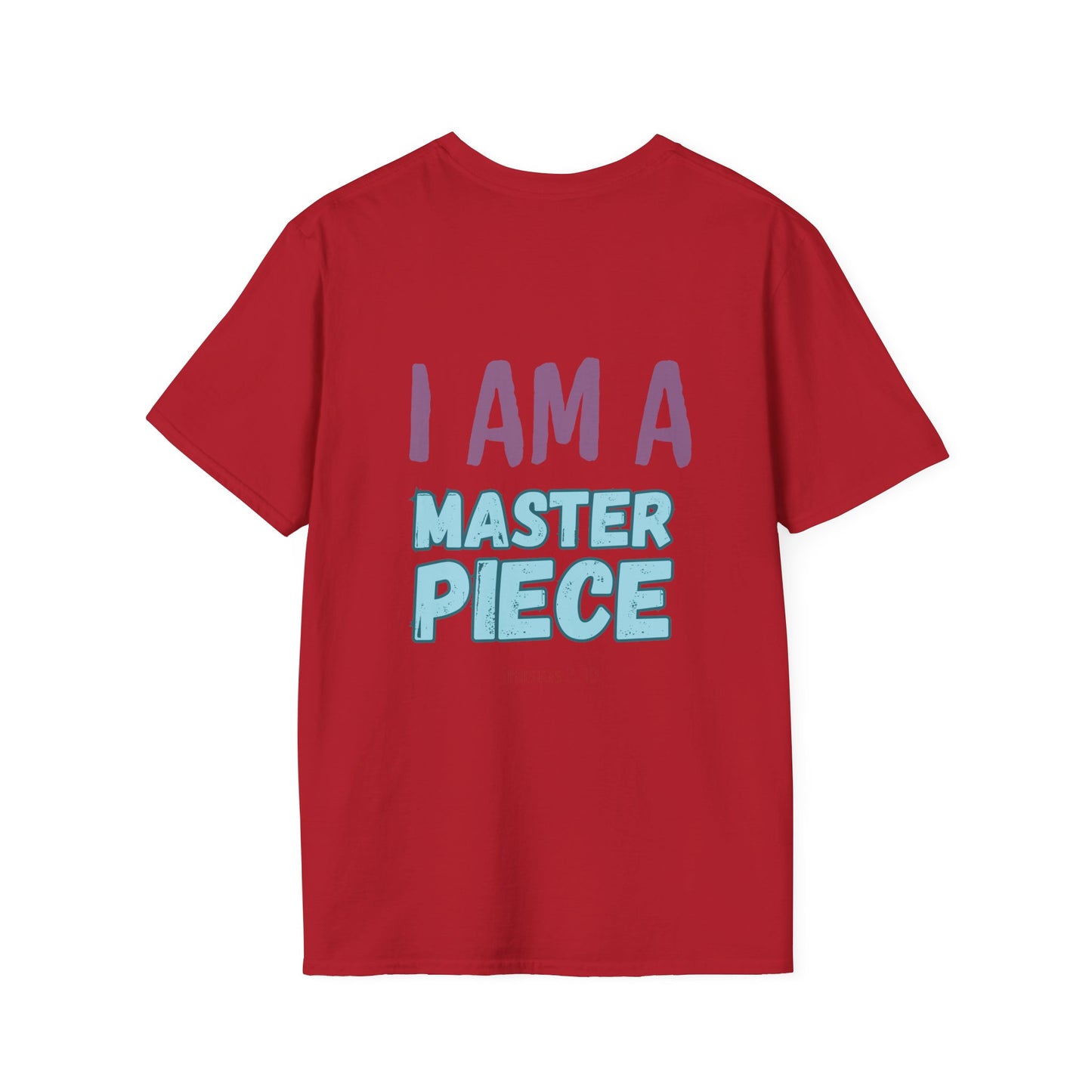 I Am A Masterpiece Unisex Softstyle T-Shirt - Inspirational Quote Tee