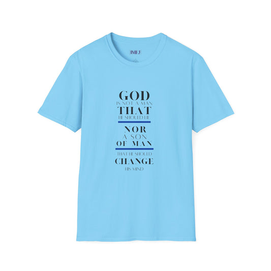 Inspirational Unisex Softstyle T-Shirt - God Quotes for Faith and Encouragement