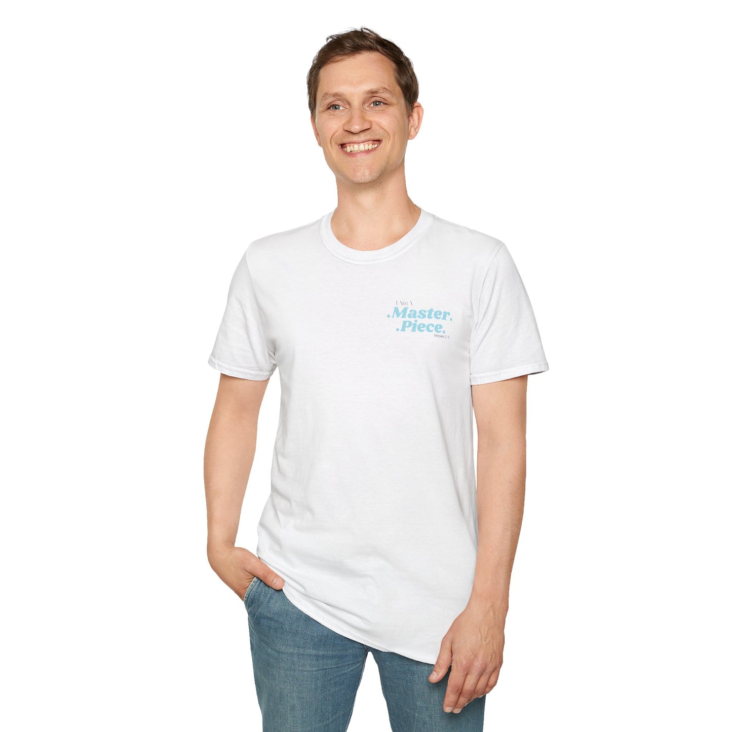 I Am A Masterpiece Unisex Softstyle T-Shirt - Inspirational Quote Tee