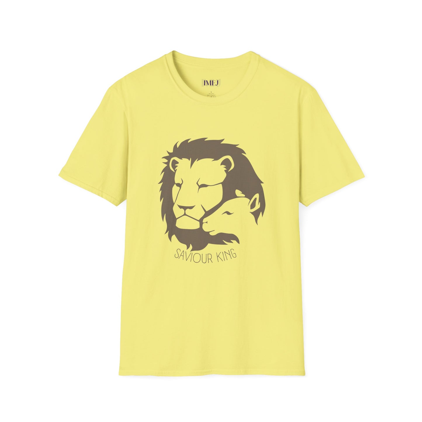 Lion and the Lamb. Unisex Softstyle T-Shirt - Christian Message Tee